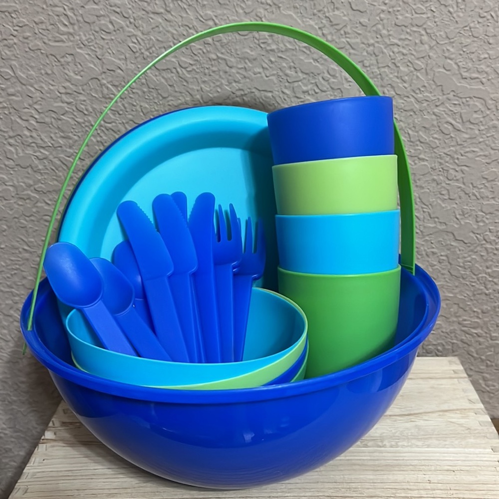 Martha Stewart Picnicware Multicolor Set Complete 25 Piece